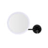 Black Rotating Wall Mirror with 3X Magnification and LED Light Black Rotating Wall Mirror with 3X Magnification and LED Light